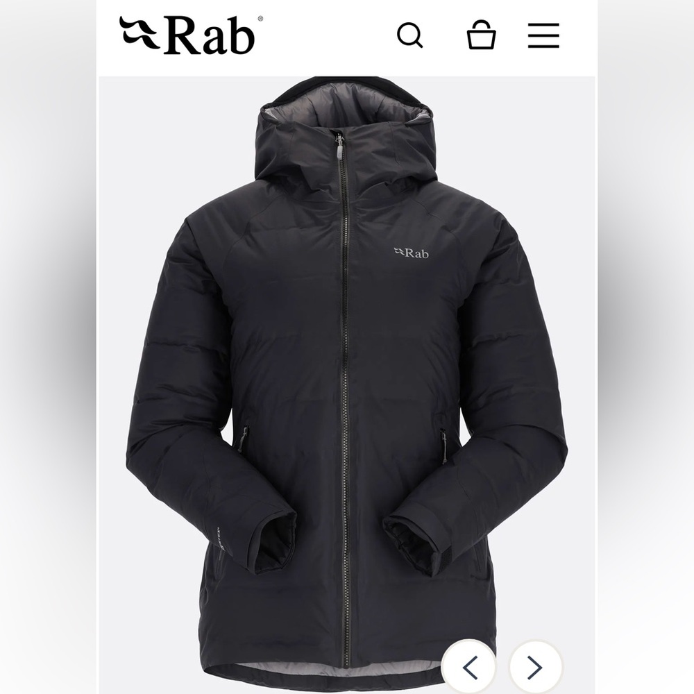 Rab Women’s Valiance Jacket in Black, Size Small